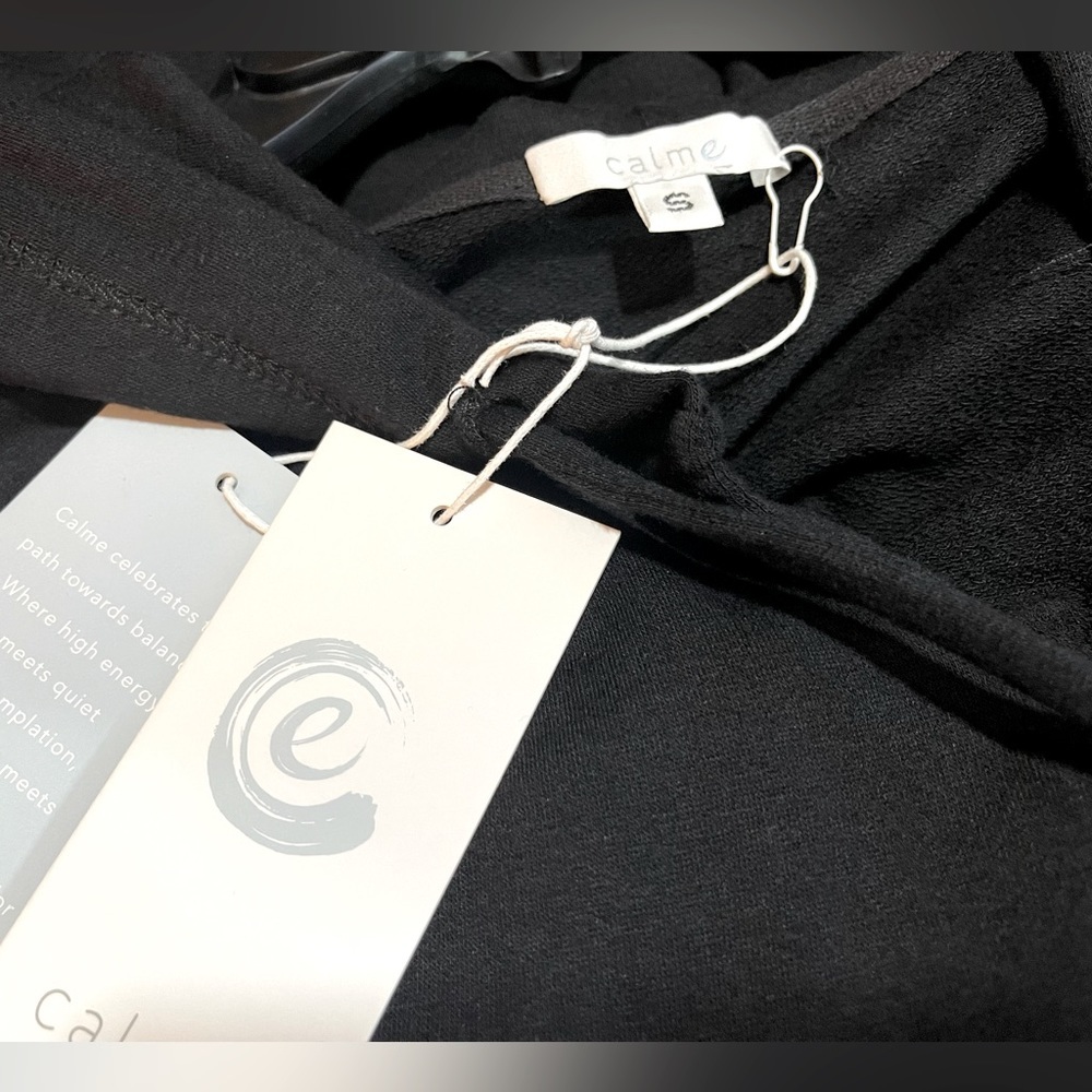 NWT. $158R  Johnny Was Calme Hoodie W/Glitter Stripe On Sleeves. Size Sm… - Picture 6 of 6